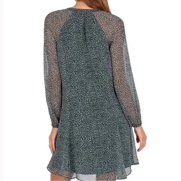 NWT Joie Green Artic Animal Spot Balloon
Long Sleeve Chiffon Dress - Picture 3 of 7